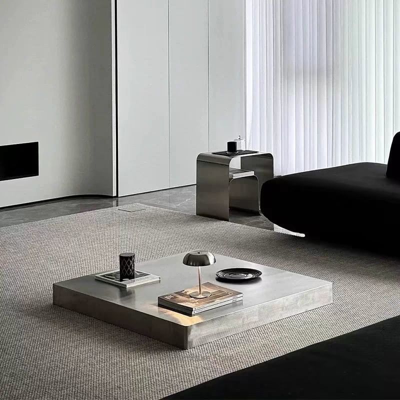 Desk Setup Minimalist - Meja Sudut Stainless Steel Desain Kreatif