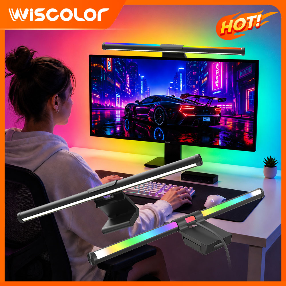Setup Desk Monitor - Lampu Monitor Wifi Lightbar, Lampu Bar