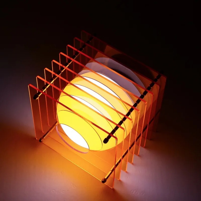 Desk Setup Lamp - Lampu Bulan DIY Akrilik Seribu Lapis