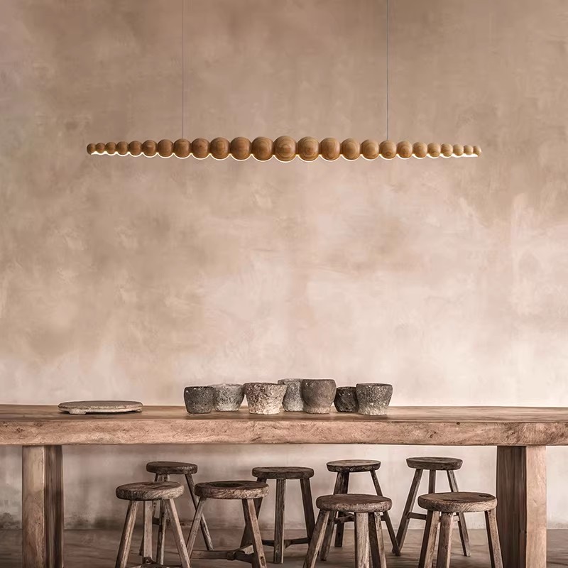Lampu Gantung Kayu Panjang Min - Desk Setup Minimalist ulasan dan harga