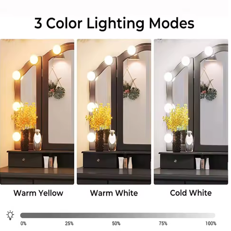 Lampu Rias Hollywood dengan Ce - Desk Setup Lamp ulasan dan harga