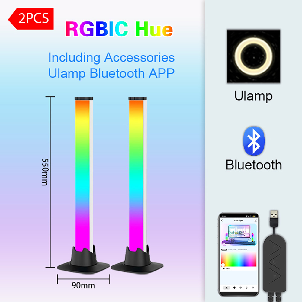 Lampu LED RGB dengan Bluetooth - Desk Setup With Tv ulasan dan harga