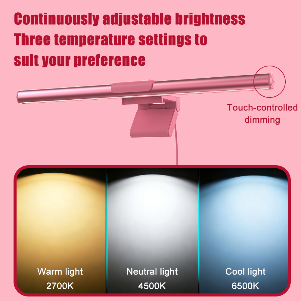 Lampu LED Pink untuk Monitor,  - Setup Desk Monitor ulasan dan harga