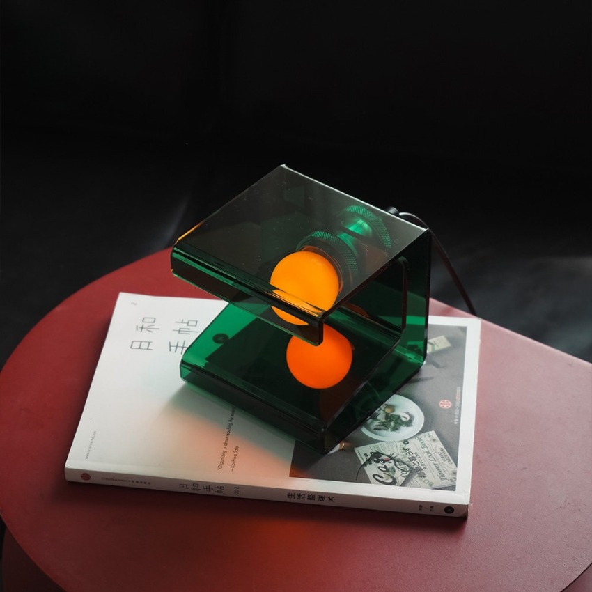 Lampu Meja Kubus Akrilik Moder - Desk Setup Minimalist ulasan dan harga