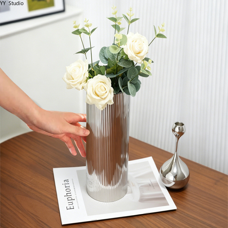 Vas Bunga Stainless Steel Mewa - Desk Setup Minimalist ulasan dan harga
