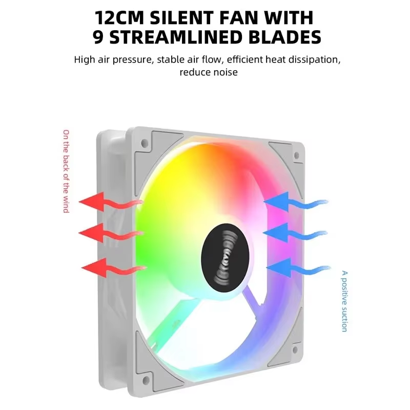 Kipas PC 120mm 12V RGB Efek Ca - Desk Setup Lamp ulasan dan harga