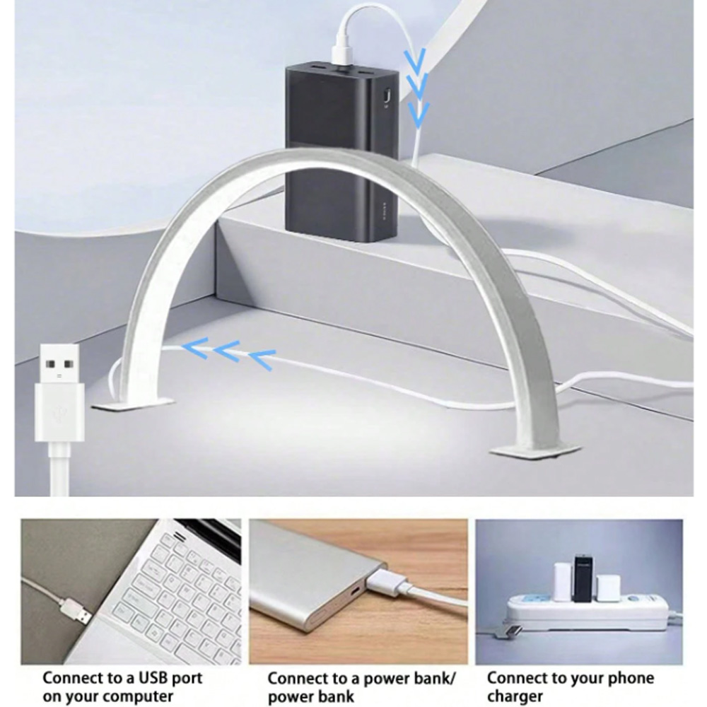 Lampu Kuku 40/66CM Lampu Isi U - Desk Setup Lamp ulasan dan harga