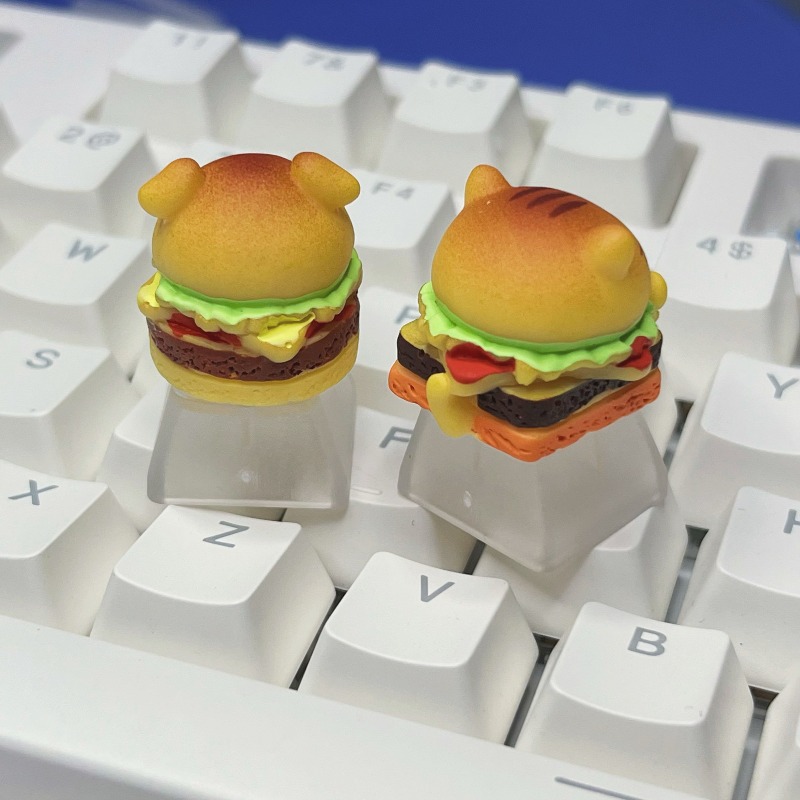 Keycap bergambar kucing burger - Desk Setup With Tv ulasan dan harga