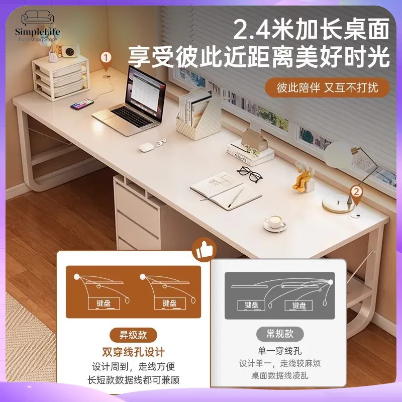 Meja Komputer Ganda untuk Peng - Desk Setup L Shaped ulasan dan harga