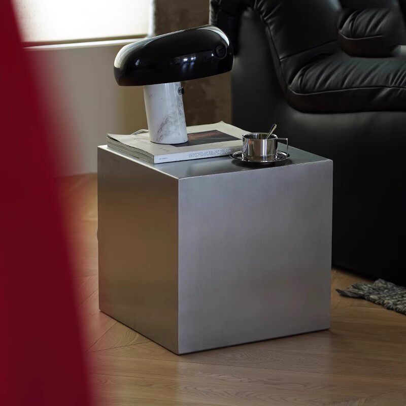 Meja Samping Stainless Steel I - Desk Setup Minimalist ulasan dan harga