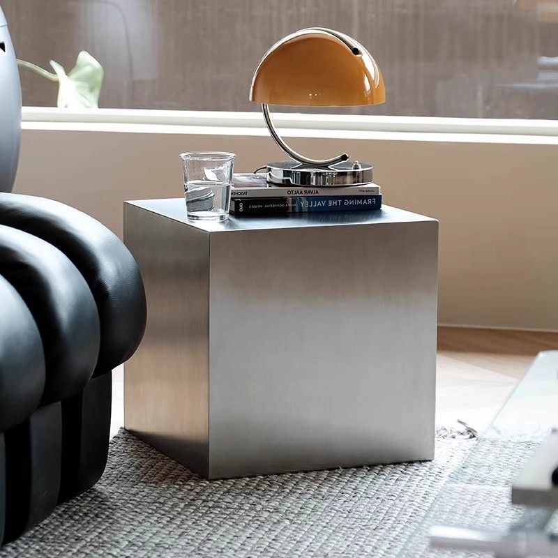 Meja Samping Stainless Steel I - Desk Setup Minimalist ulasan dan harga