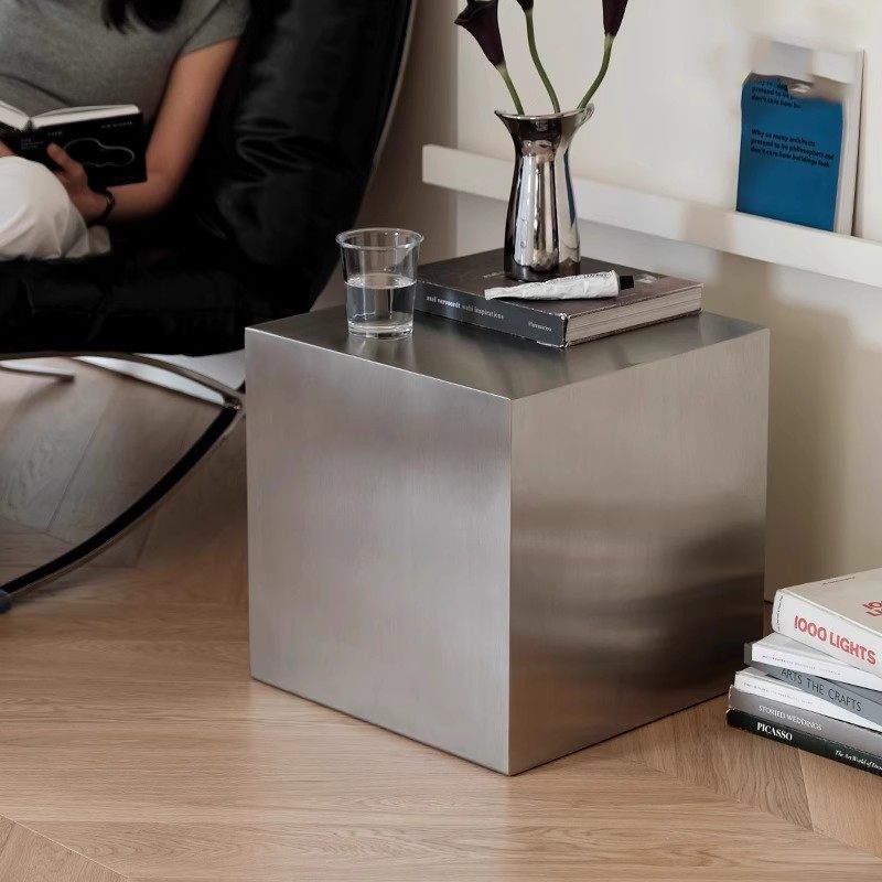 Meja Samping Stainless Steel I - Desk Setup Minimalist ulasan dan harga